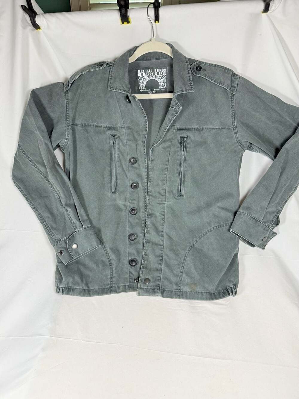 Military Utility Gorpcore Spiritual Gangster Stay Wild Gypsy Child Jacket Sage G